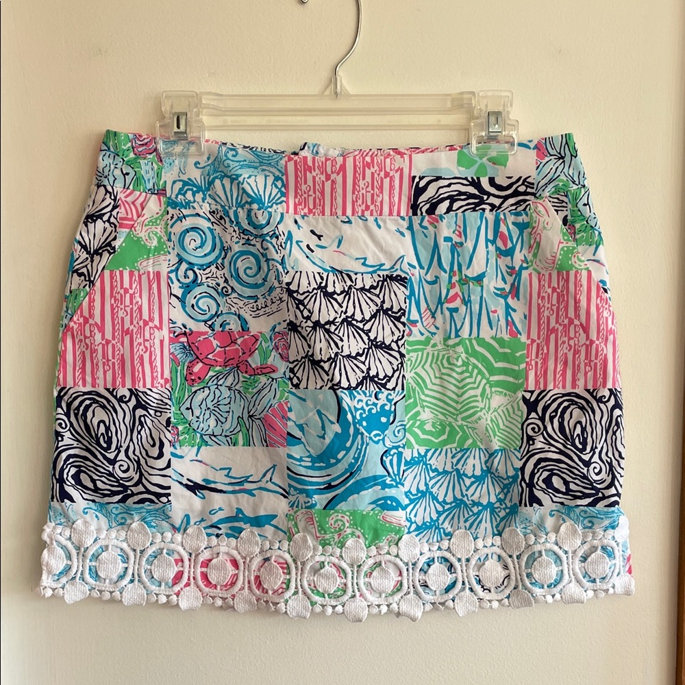 LILLY PULITZER Marigold Skort Osterville Patchwork 4